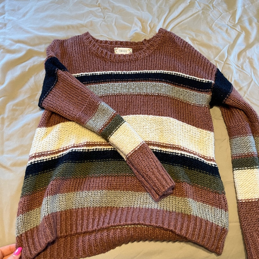 Multi color cropped sweatshirt